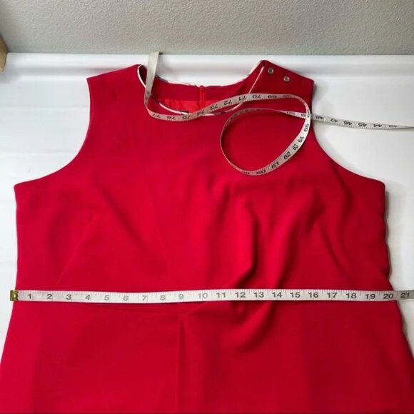 Barbour Leathen Dress Red Summer Tartan Print, New w/ Tags, Size 14 (US) - Picture 14 of 14